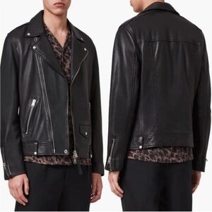 All Saints Men's Milo Biker Leather Jacket